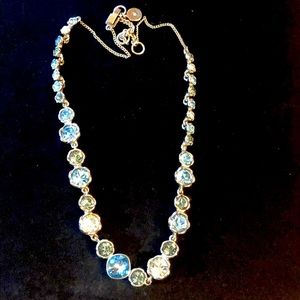 Beautiful blues crystal necklace